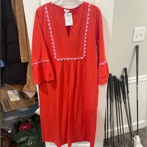 TCEC Red Midi Dress